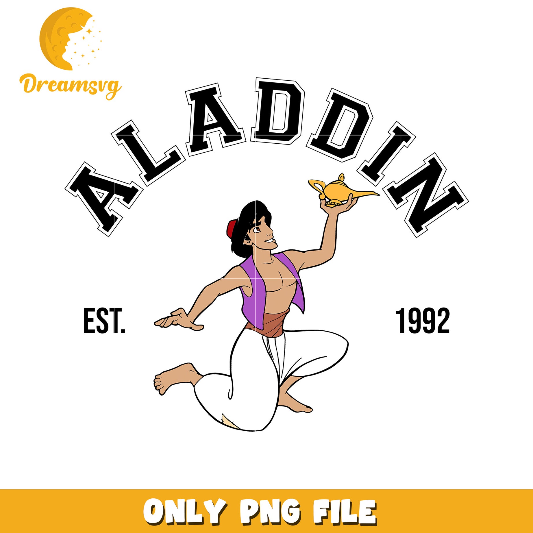 Aladdin PNG Graphic for Disney Fans and Collectors – DreamSVG Store