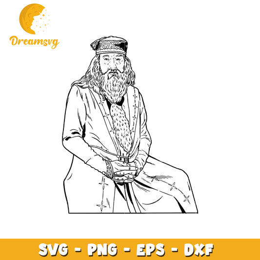 Albus Dumbledore PNG, SVG, EPS, DXF files