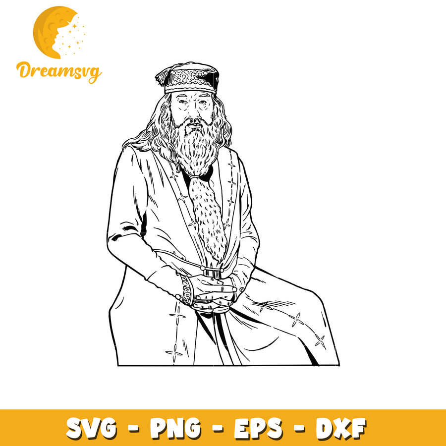 Albus Dumbledore PNG, SVG, EPS, DXF files