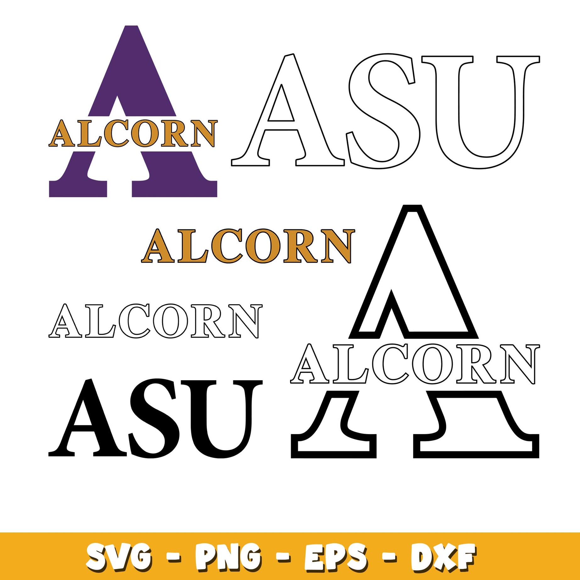 Alcorn State Braves team sports  bundle svg, Alcorn State Braves logo svg, ncaa svg 