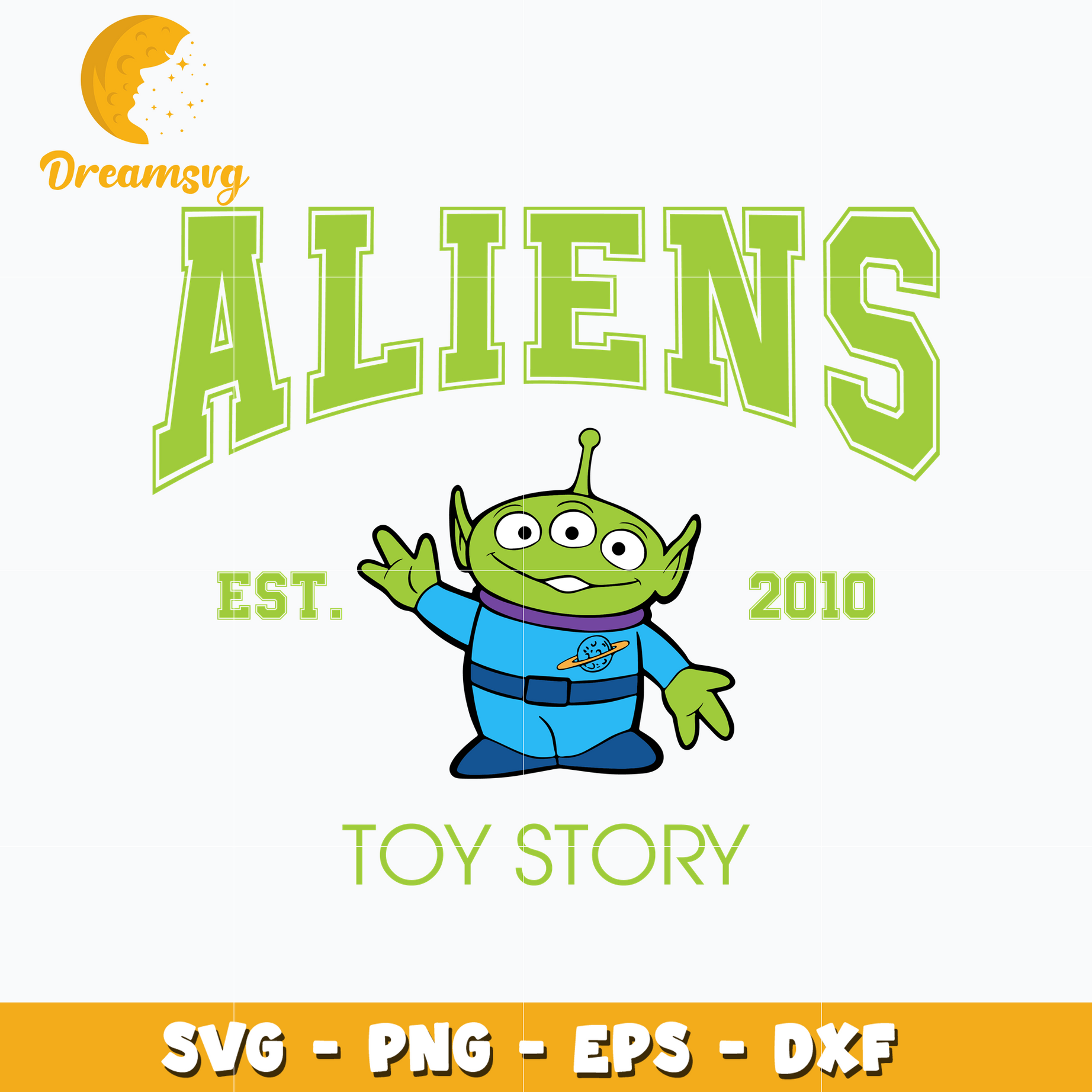 Aliens est 2010 disney toy story svg