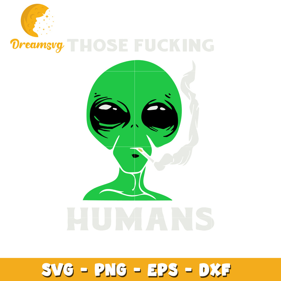 Alien smoking joint svg, funny alien svg, funny alien memes svg