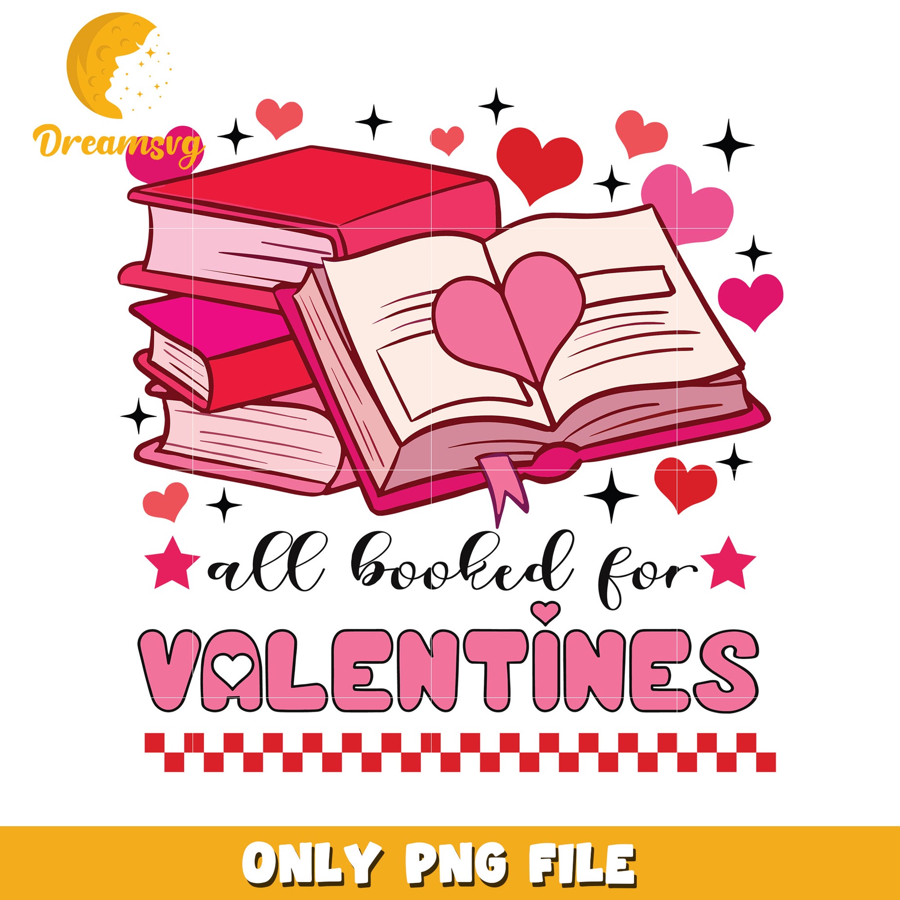 All Booked for Valentines Cute PNG Design for Lovers