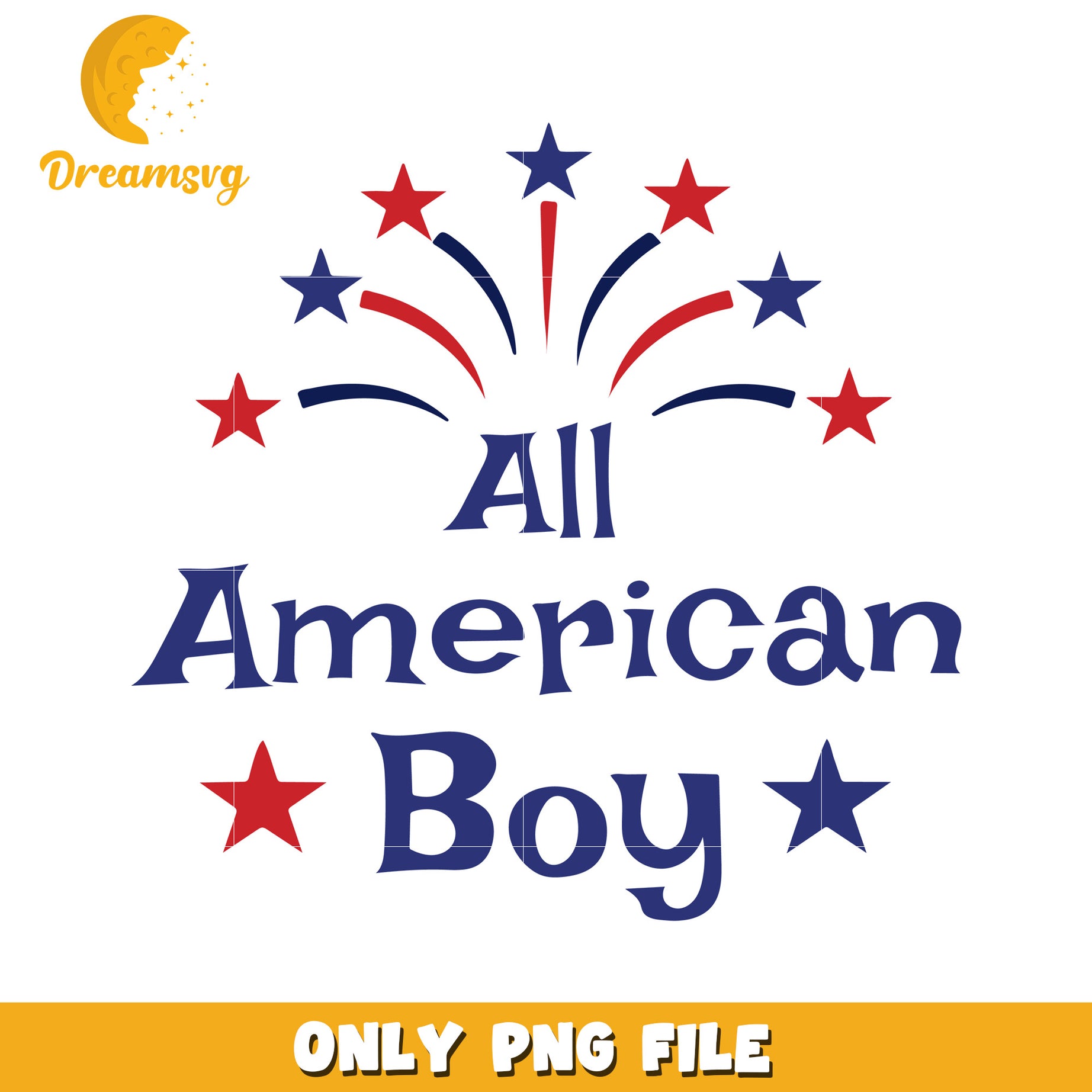 All american boy design png, red white and blue png, independence day png