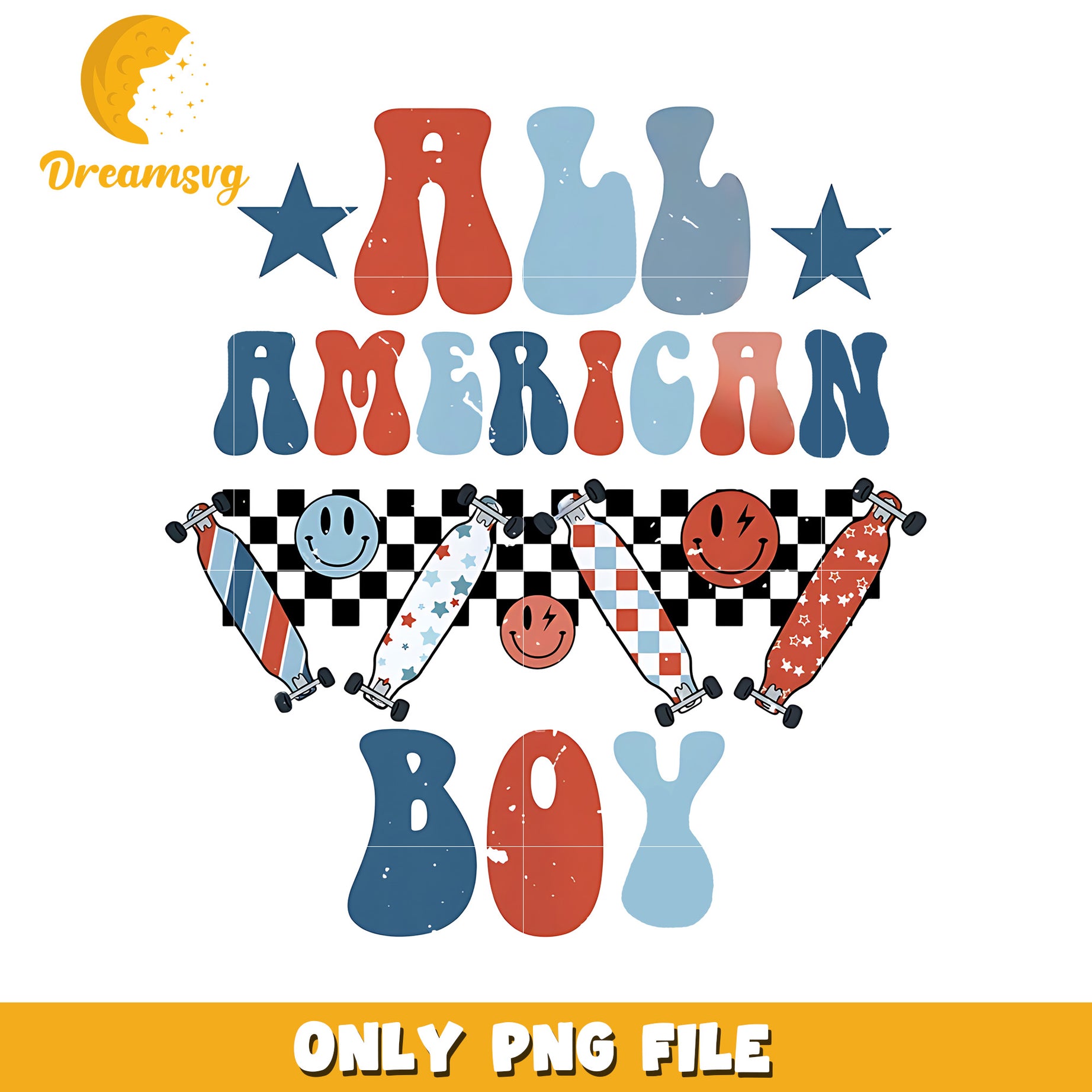 All american boy png, usa pride png, red white and blue png