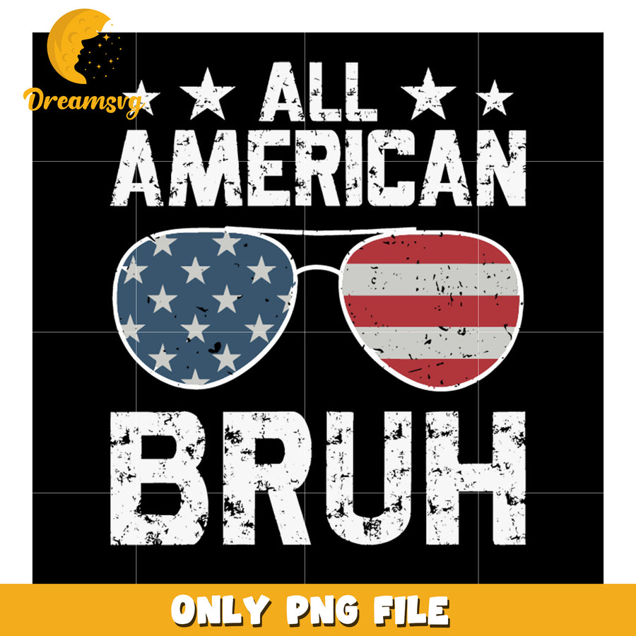 All american bruh png, patriotic png, usa pride png