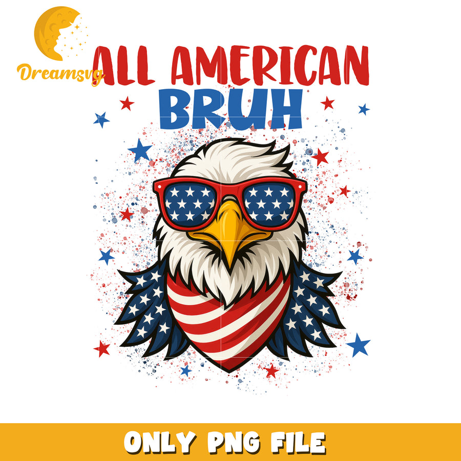 All american bruh png, usa pride png, patriotic slang png
