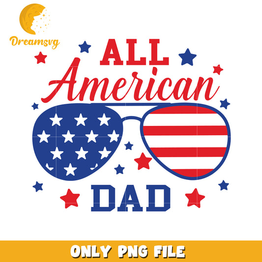 All american dad png, red white blue png, 4th of july png