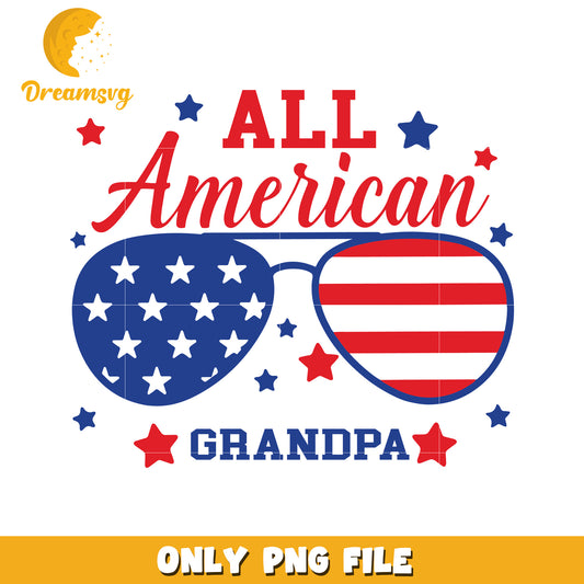 All american gandpa png, red white blue png, 4th of july png