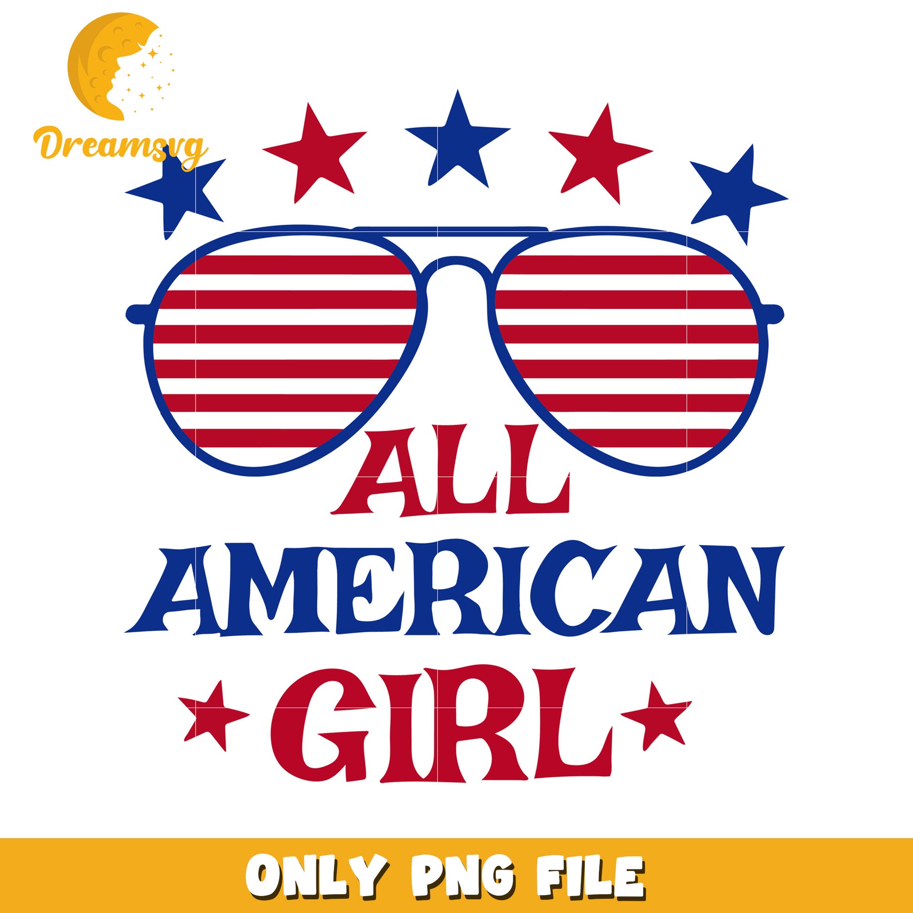 All american girl png, red white and blue png, independence day png