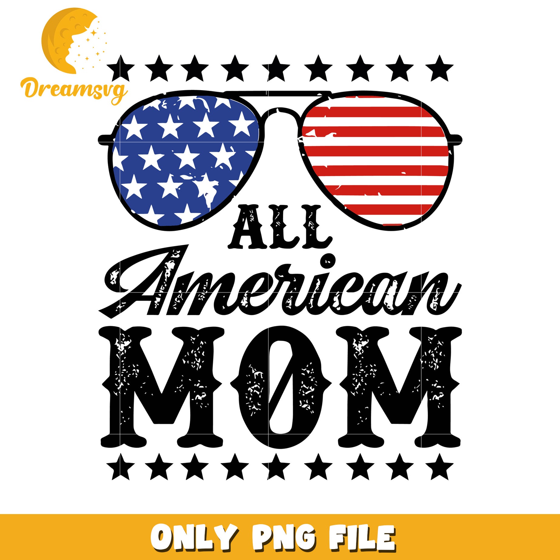 All american mom png, loving mother png, family pride png