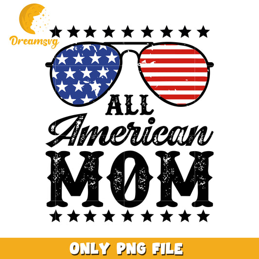 All american mom png, loving mother png, family pride png
