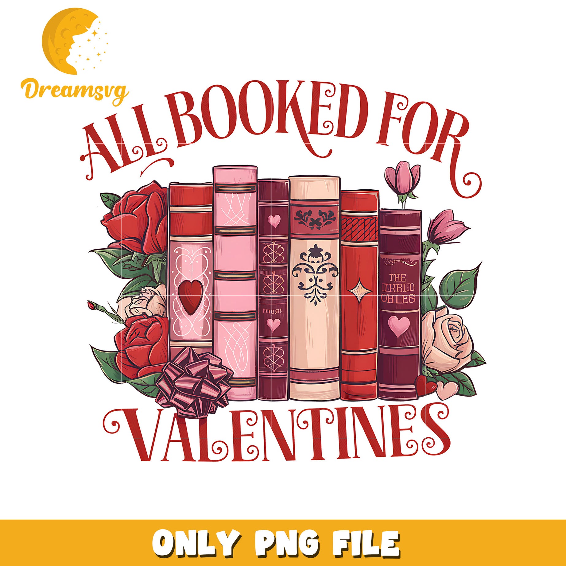 All booked for valentine png, valentine book png, book png
