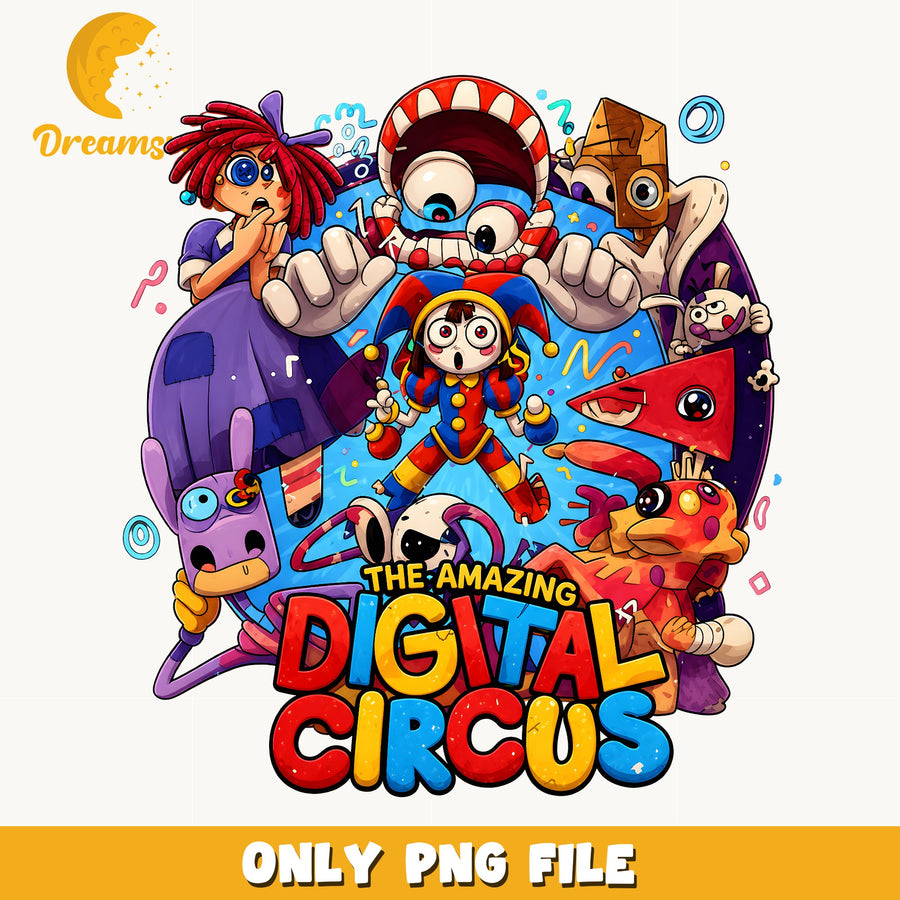 Amazing Digital Circus Group PNG, Characters, Fan PNG