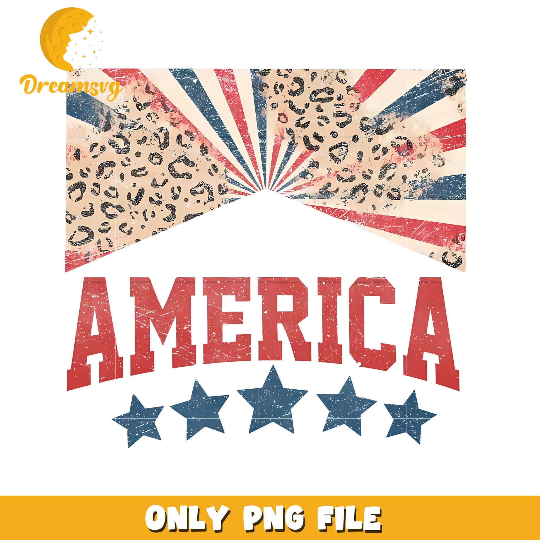 America creative design png, usa pride png, red white and blue png