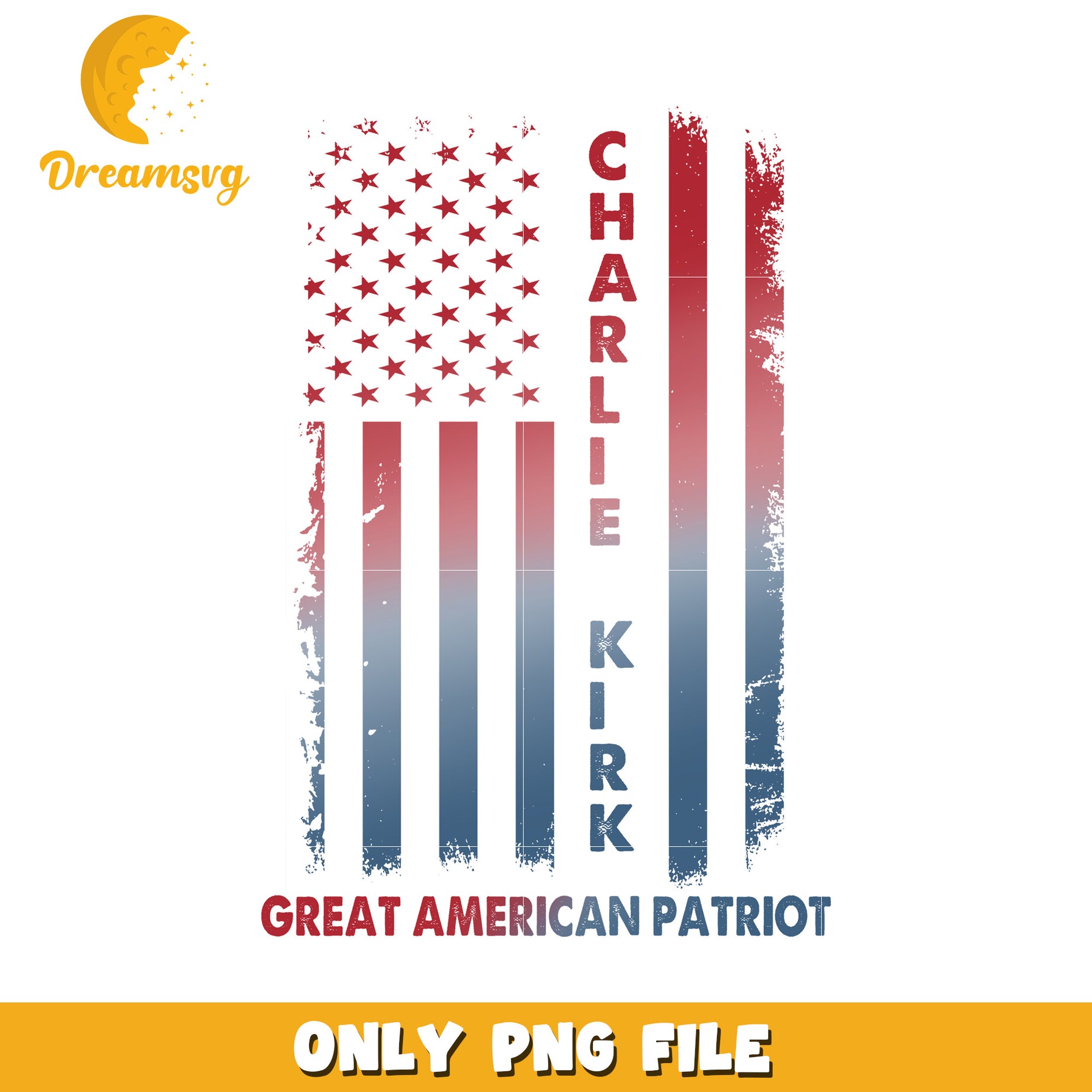 America flag and quote png, charlie kirk cambridge​​ png, ameirca charlie png