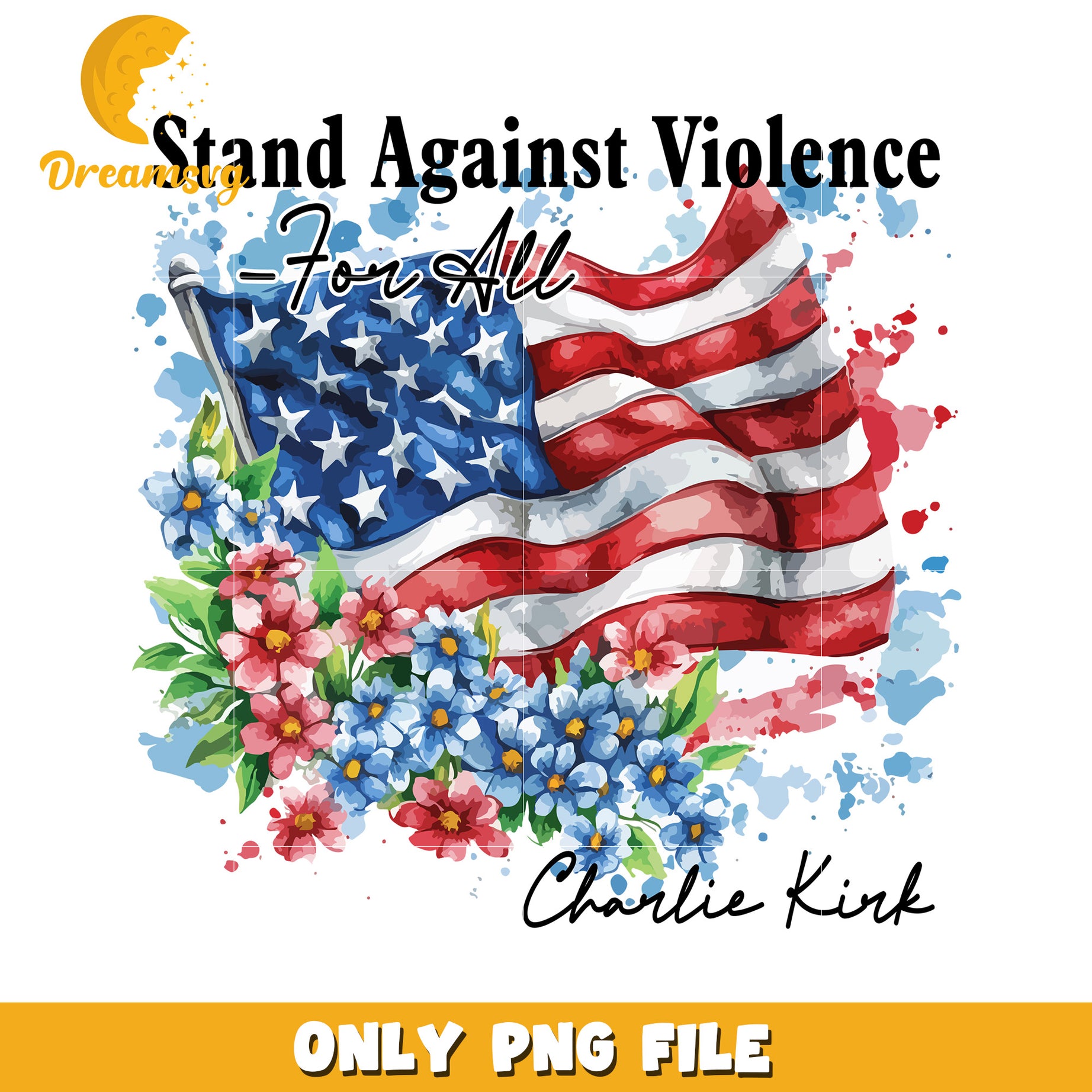 America flag design png, charlie kirk book​ png, ameirca flag png