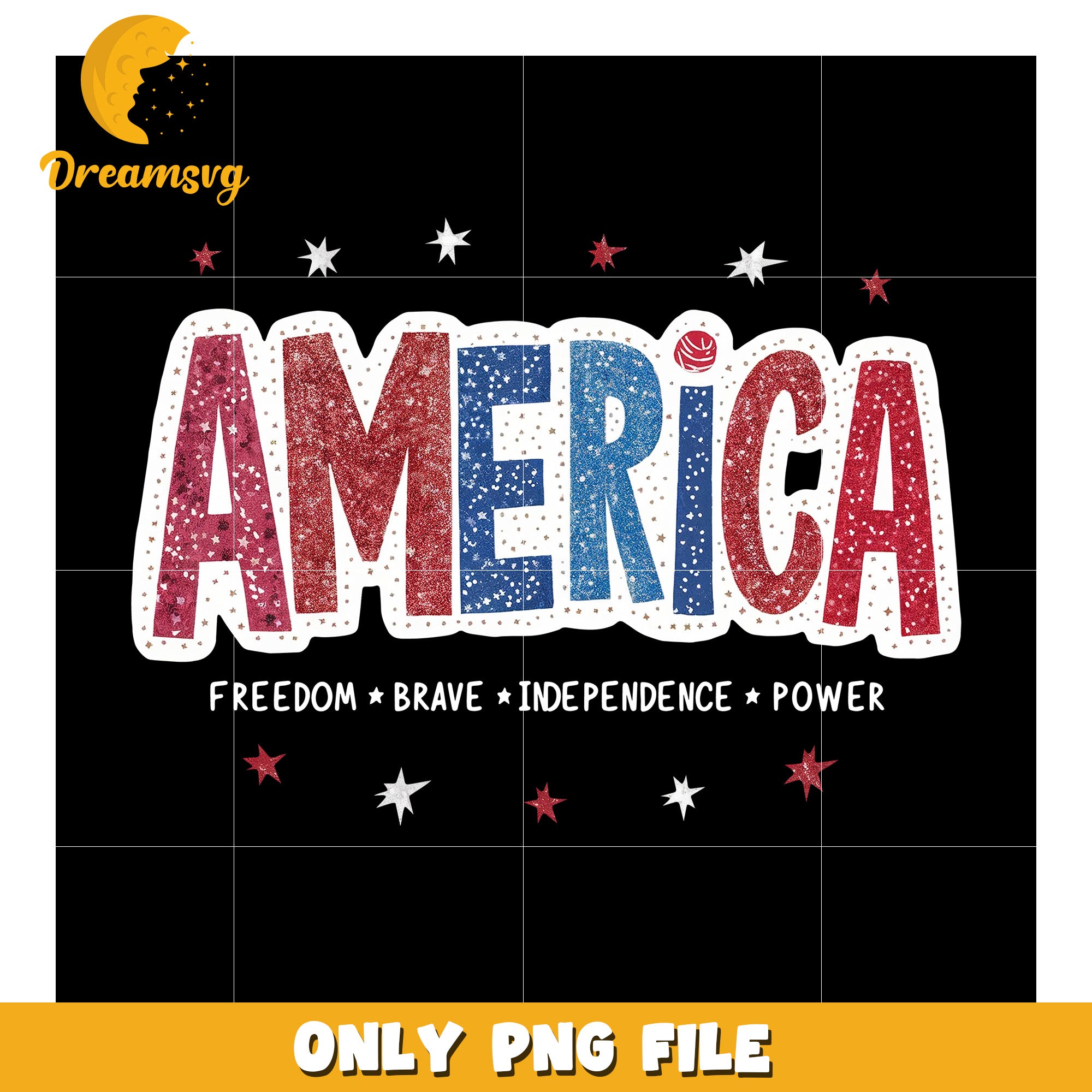 America illustration png, independence day png, red white blue png