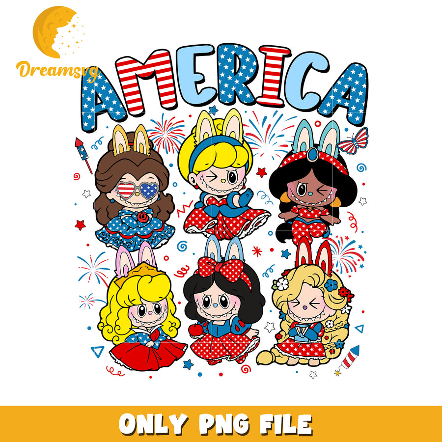 America labubu princesspng, all popmart characters​ png, labubu art​ png