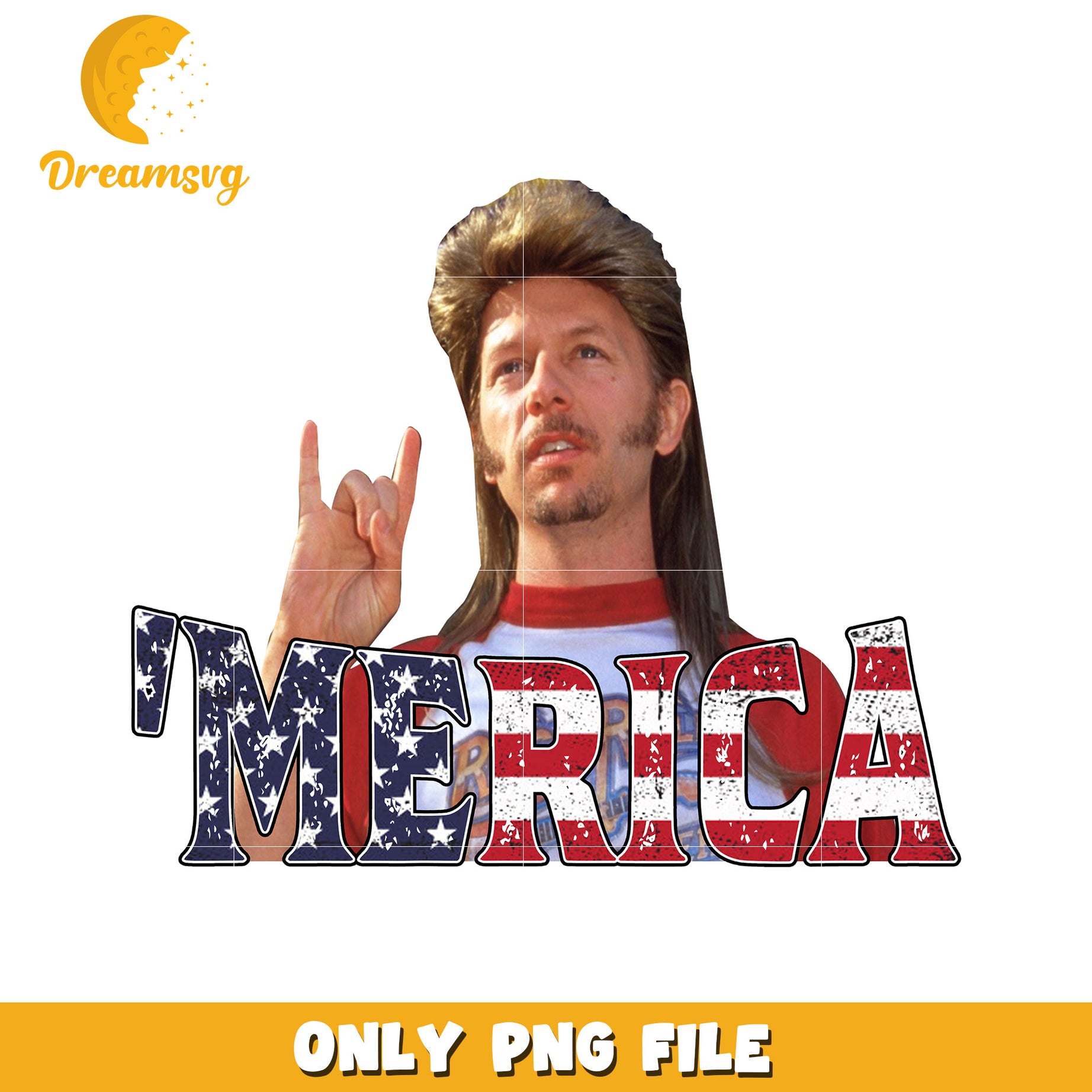 America mullet design png, patriotic hairstyle png, red white and blue hair png