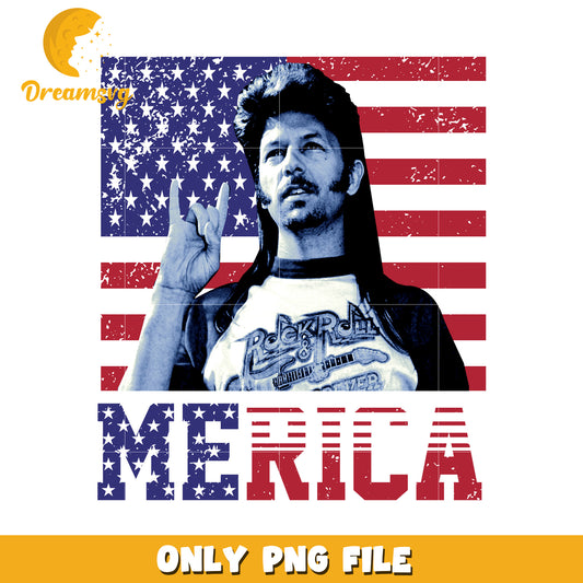 America mullet png, patriotic hairstyle png, red white and blue hair png