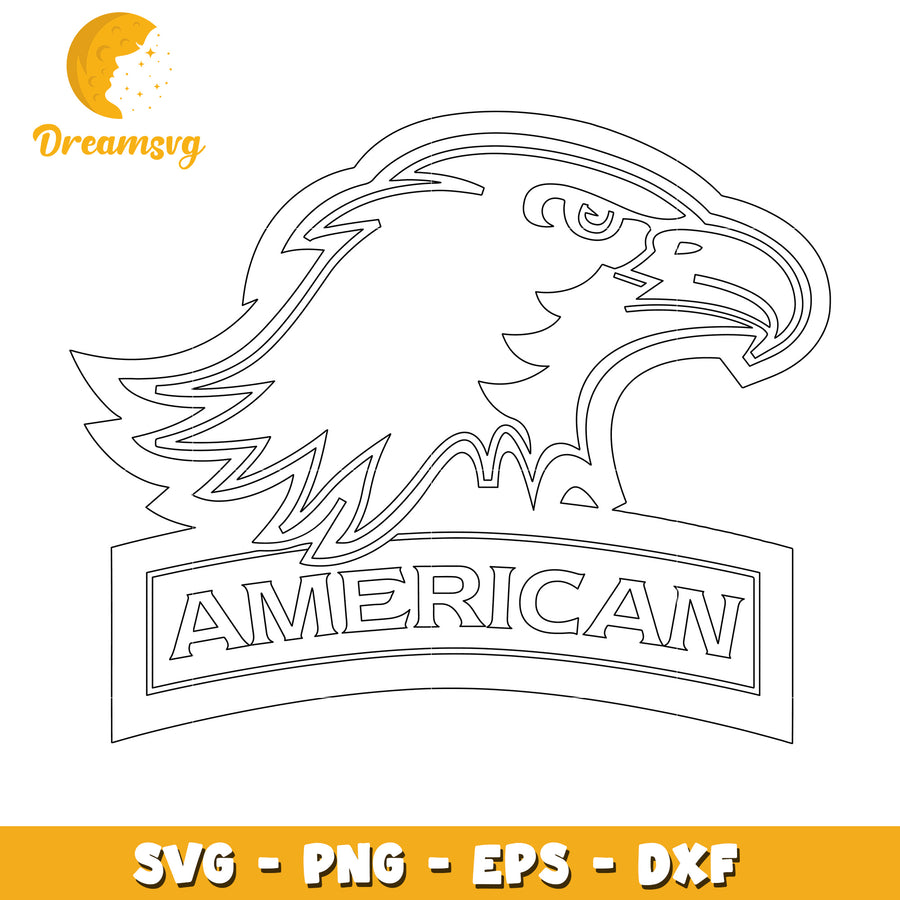 American Eagle SVG PNG EPS DXF Cut File