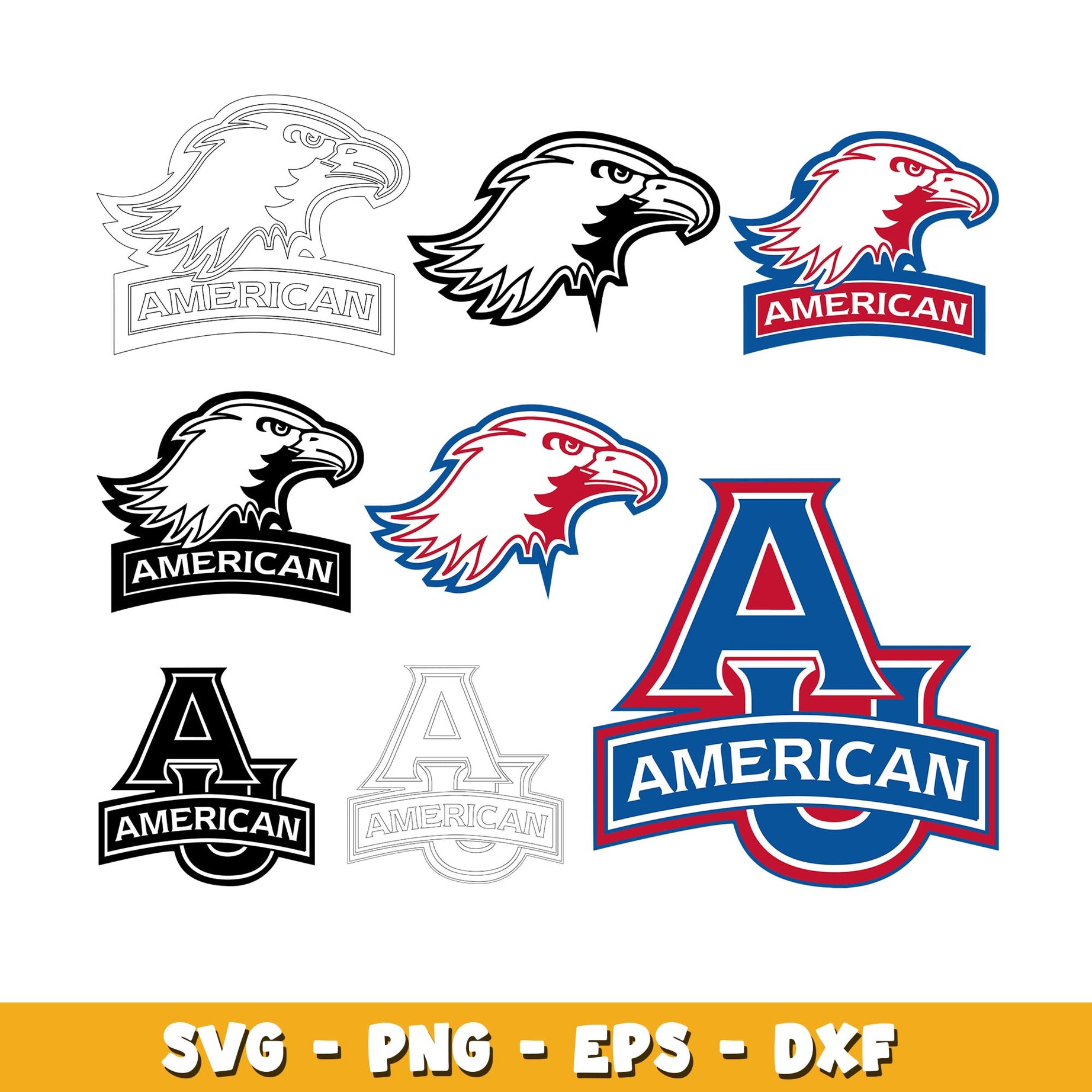 American Eagles  bundle svg, American Eagles  logo svg, ncaa svg  