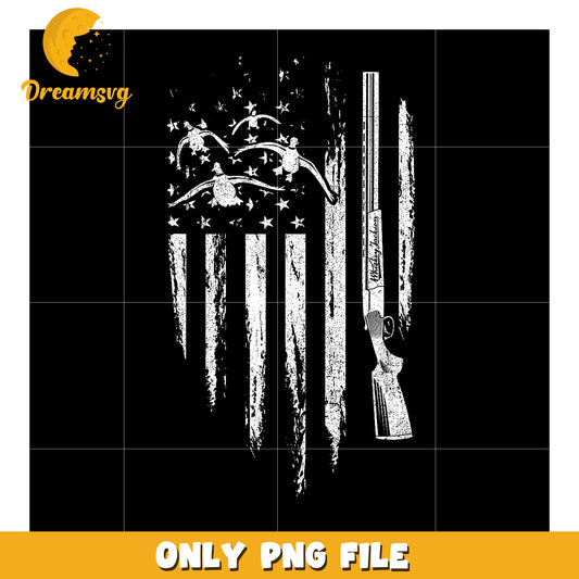 American Flag Duck Hunting PNG