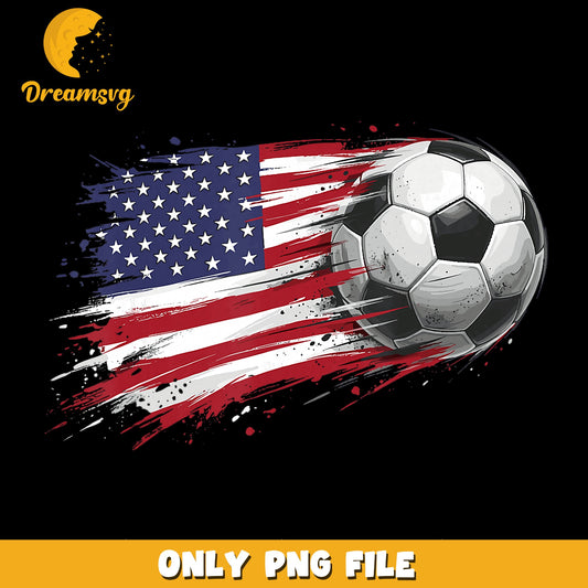 American Flag Soccer Ball PNG, USA Patriotic Football, Sports PNG