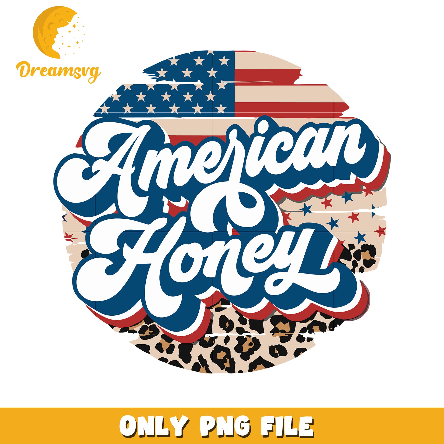 American and honey png, sweet patriotic design png, red white and blue png