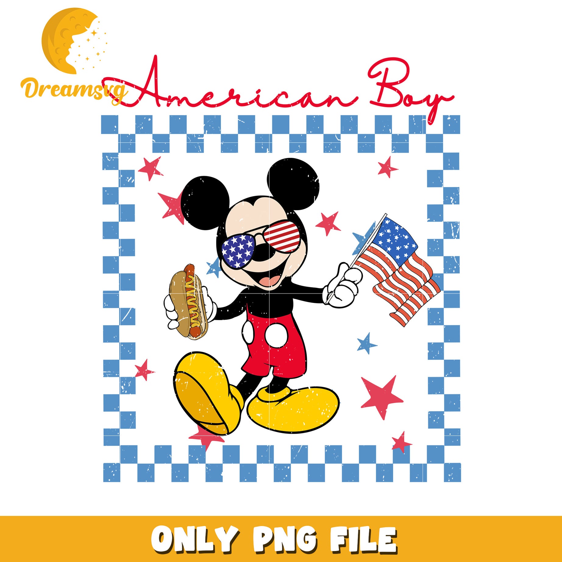 American boy png, independence day png, patriotic boy png