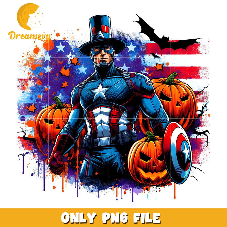 American captain halloween png, halloween​​​​ toys png, cartoon characters png
