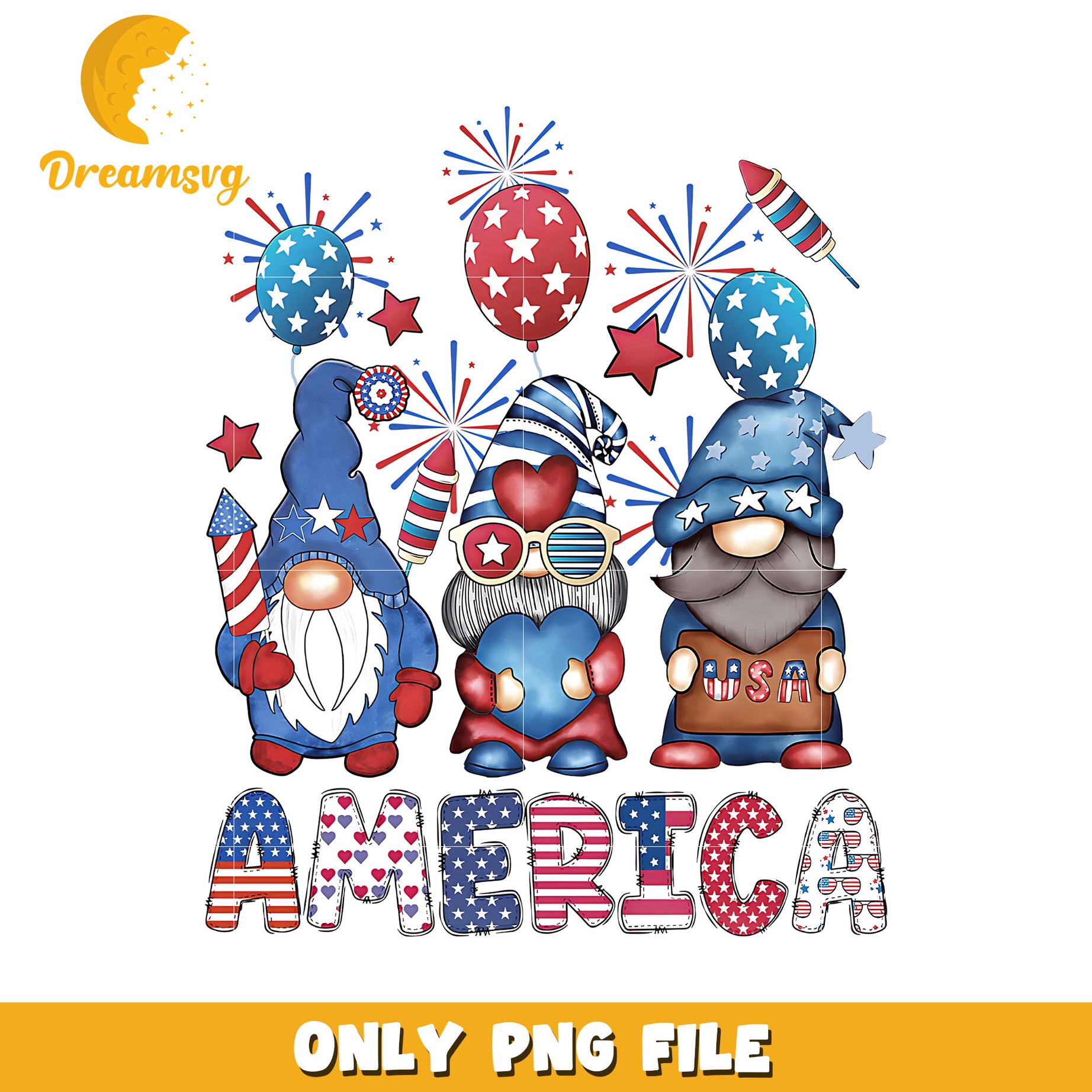 American cute dwarf png, adorable tiny person png, 4th of july png