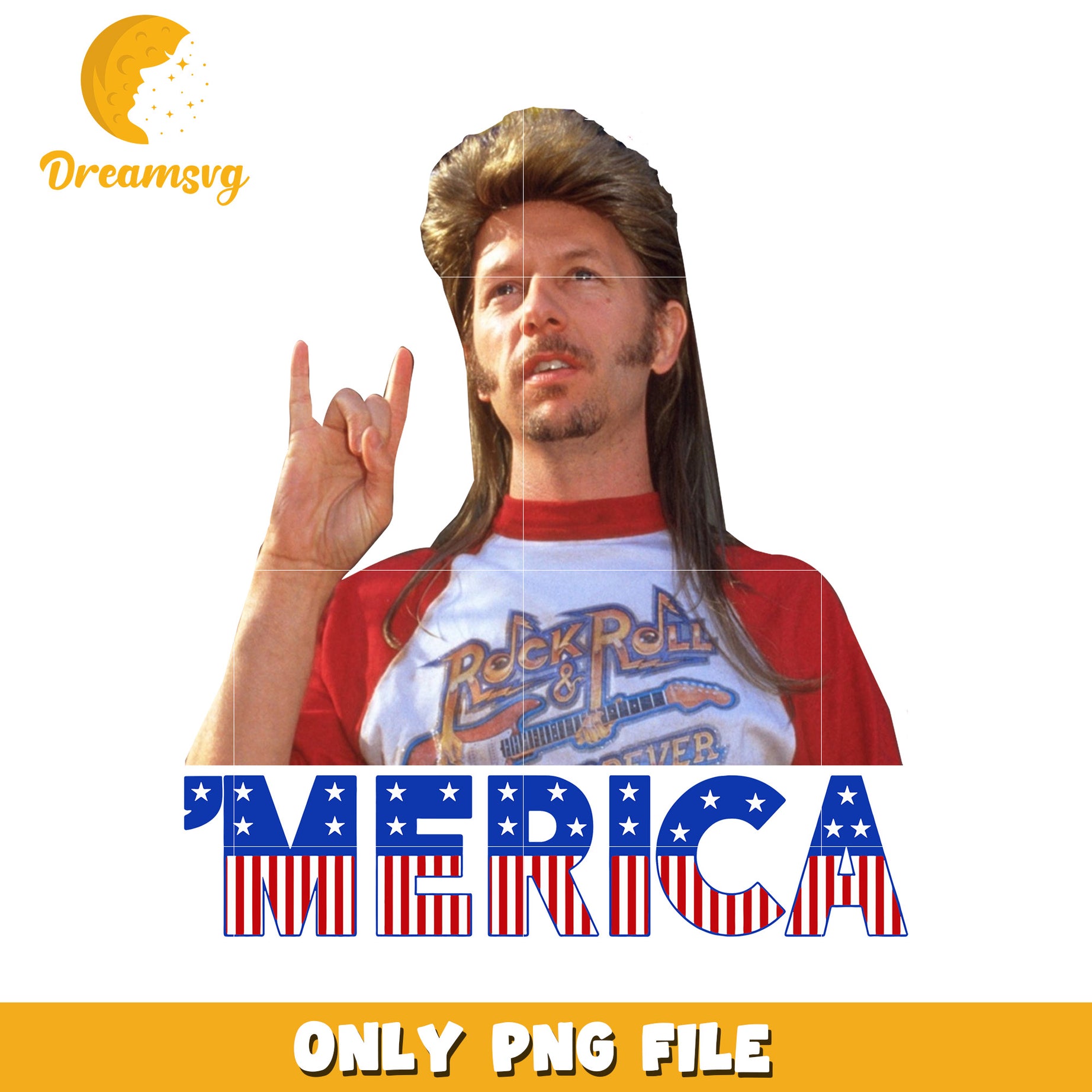 American flag mullet png, 4th of july png, indepedence day png