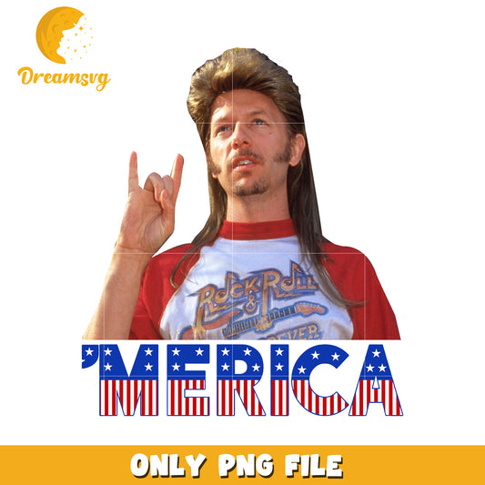 American flag mullet png, 4th of july png, indepedence day png