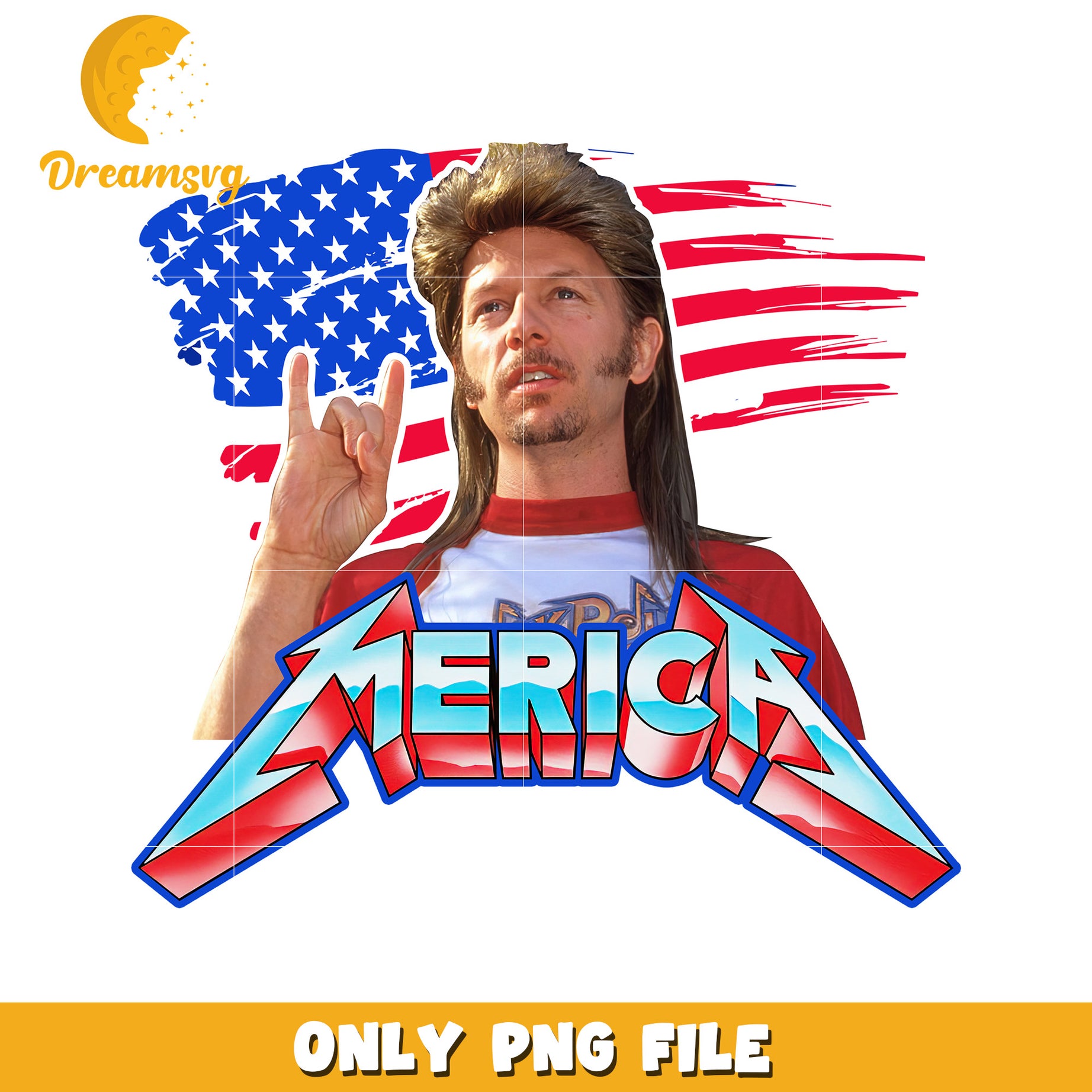 American flag mullet png, funny memes  png, indepedence day png