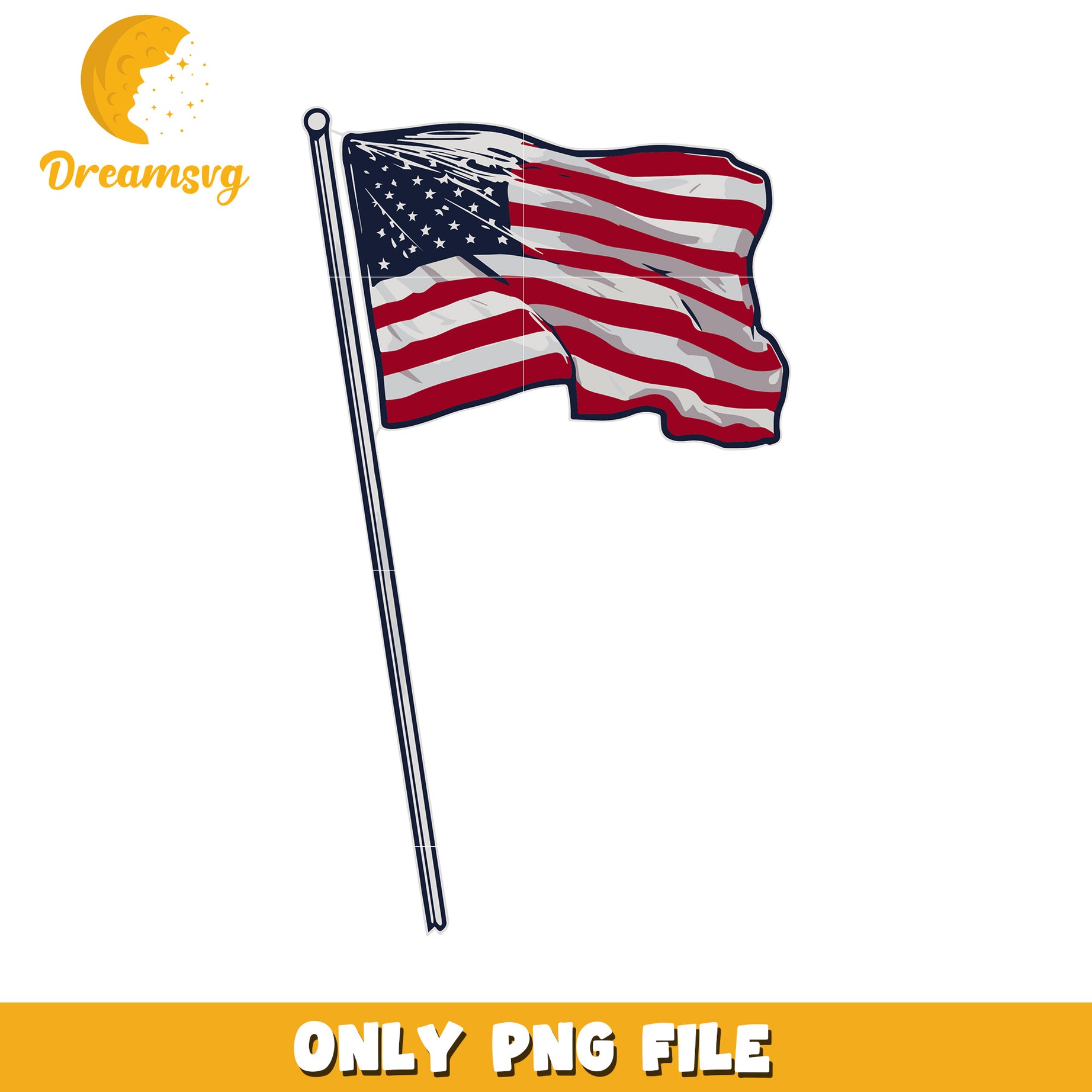 American flag png, usa flag design png, red white and blue png