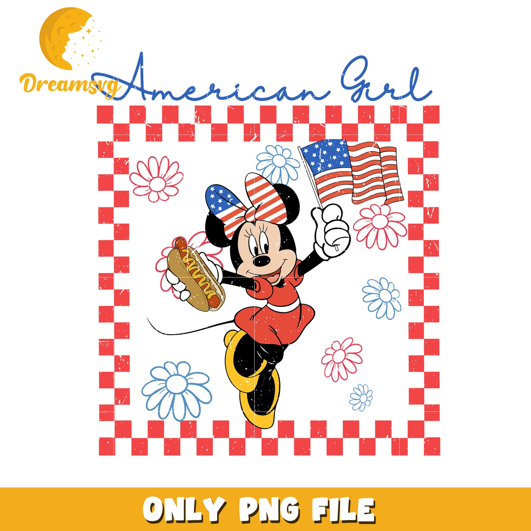 American girl png, patriotic girl png, usa pride png