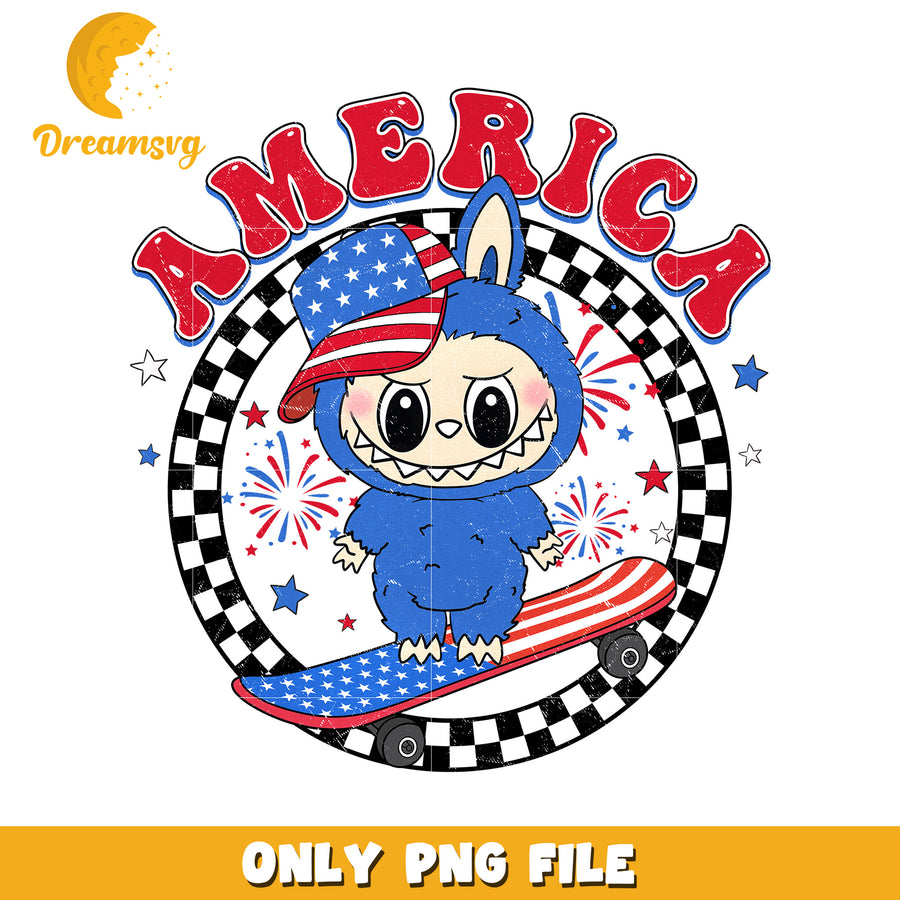 American labubu illustration png, cute labubu​ png, labubu cartoon​ png