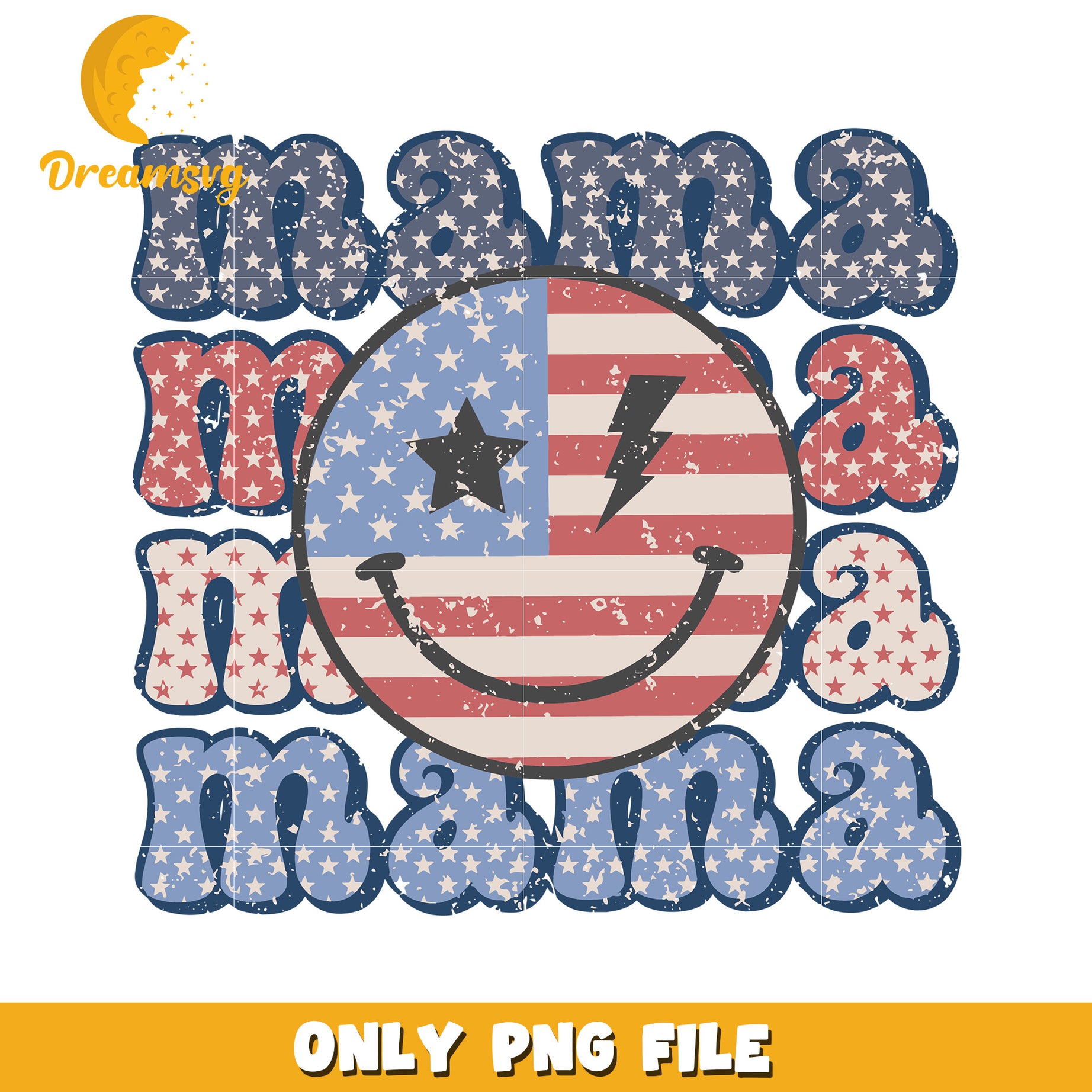 American mama smile icon design png, cheerful mom png