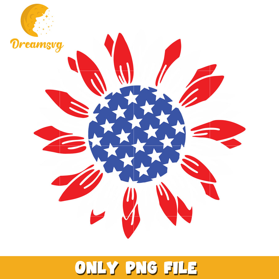 American sunflower png, bright yellow flower png, usa garden png