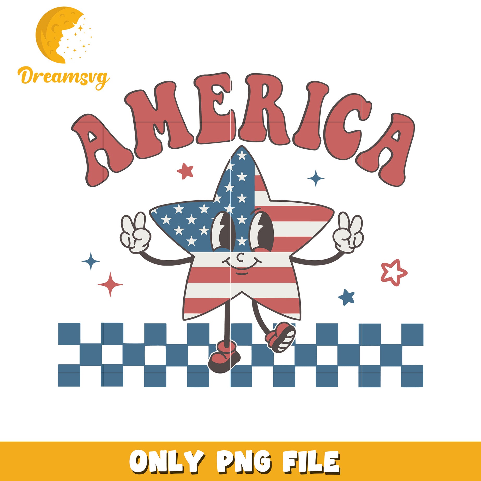 America star png, red white and blue star png, independence day png