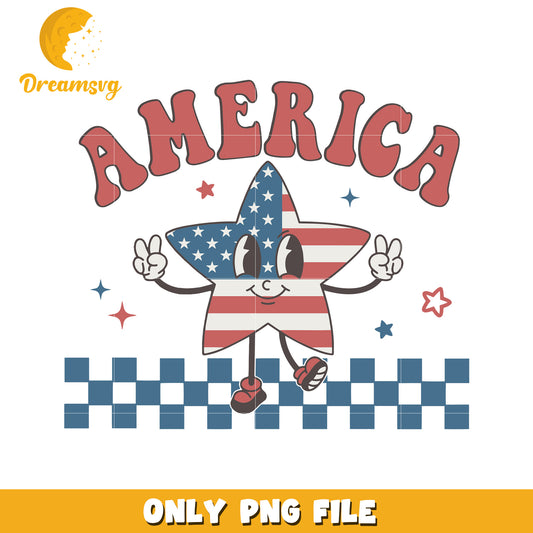 America star png, red white and blue star png, independence day png
