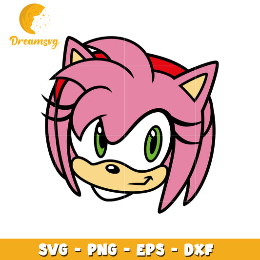 Amy Rose SVG PNG EPS DXF Cut File