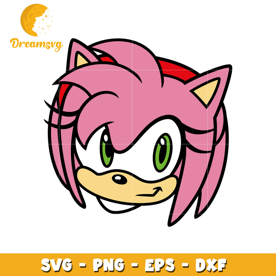 Amy Rose SVG PNG EPS DXF Cut File