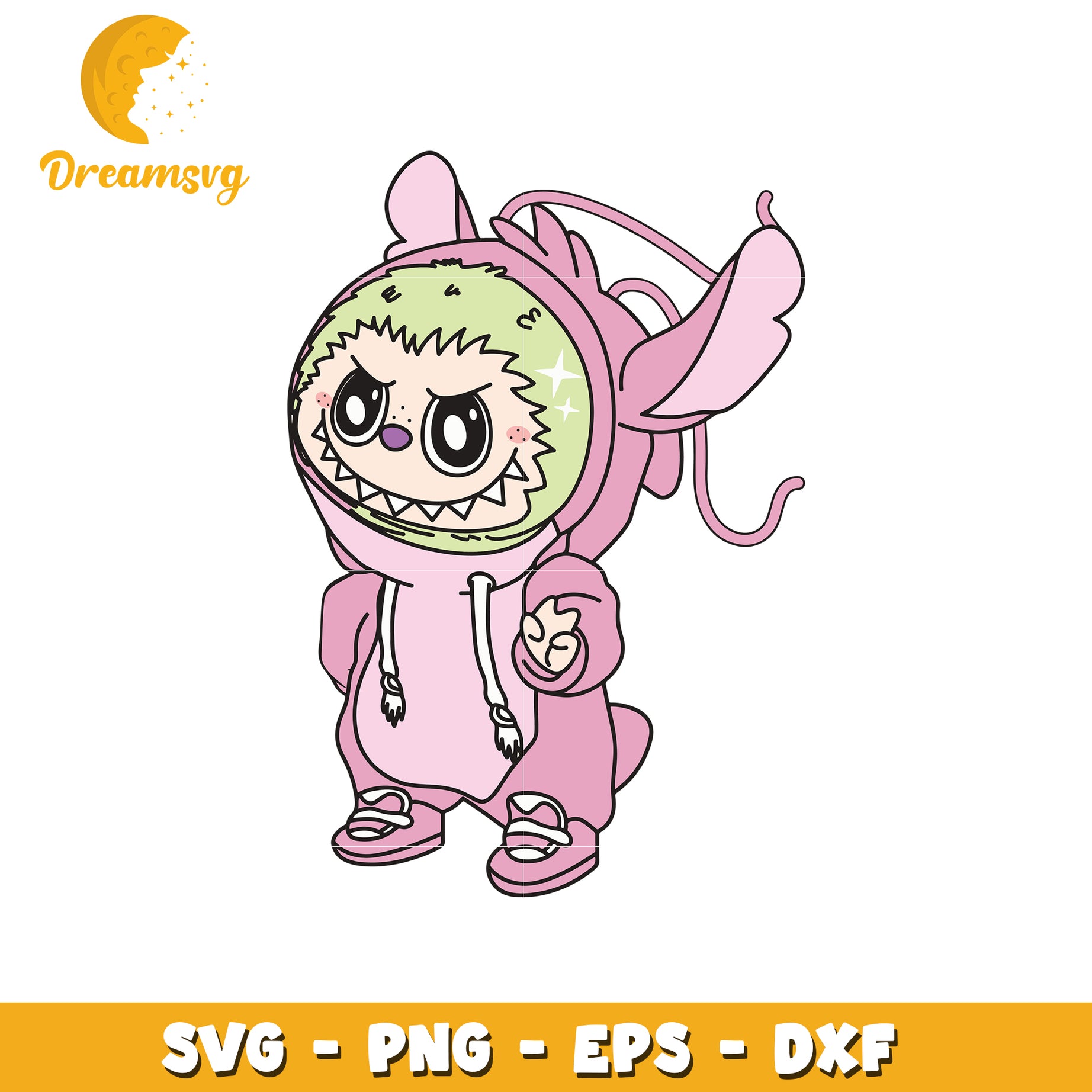 Angel labubu svg, halloween svg, popmart labubu svg
