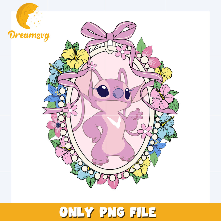 Angel picture frame design png, disney plus png, disney world png