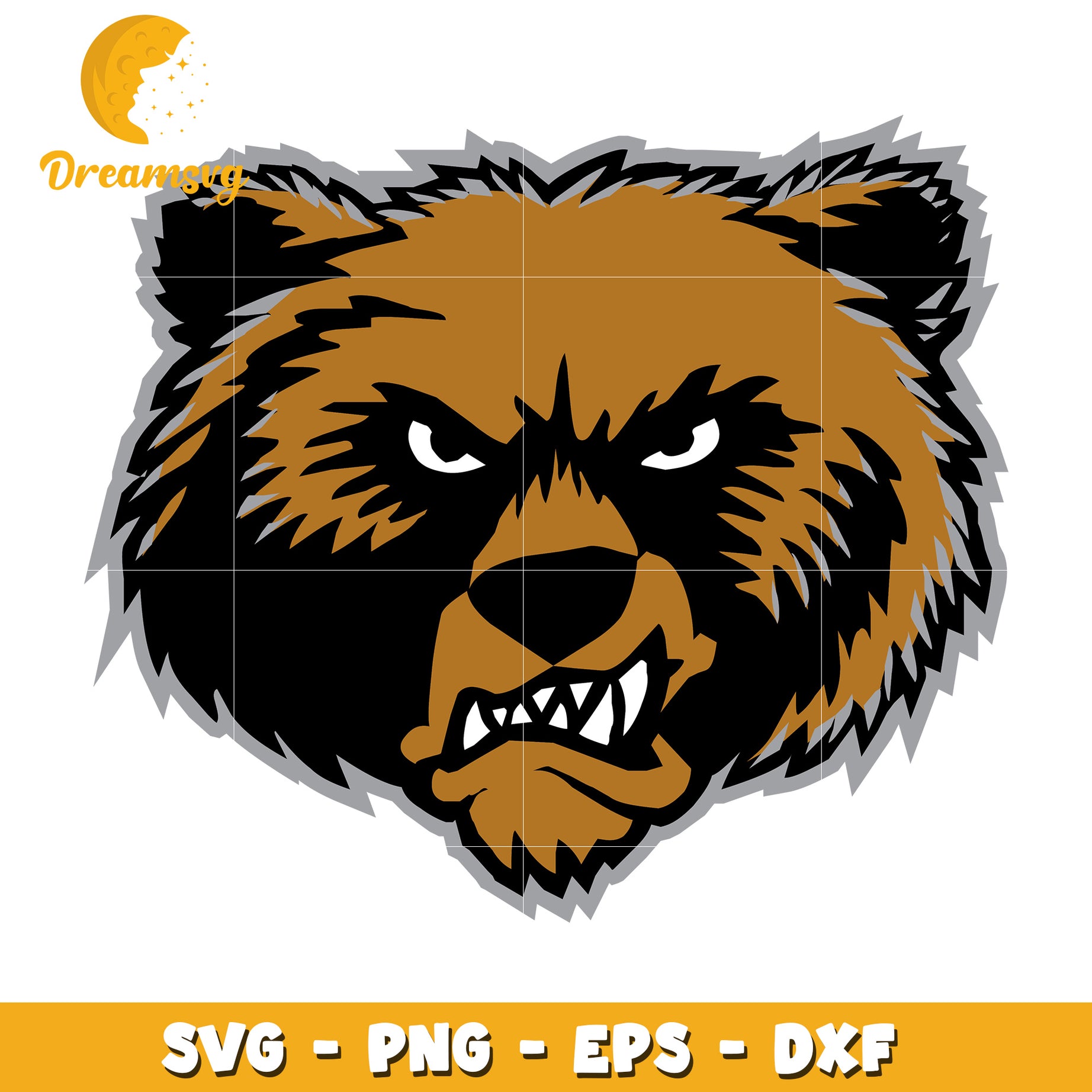 Angry Bear SVG PNG EPS DXF Files