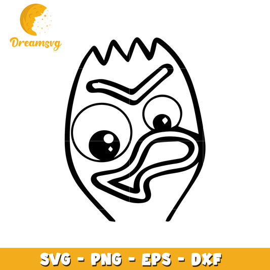 Angry Bird SVG PNG EPS DXF Files