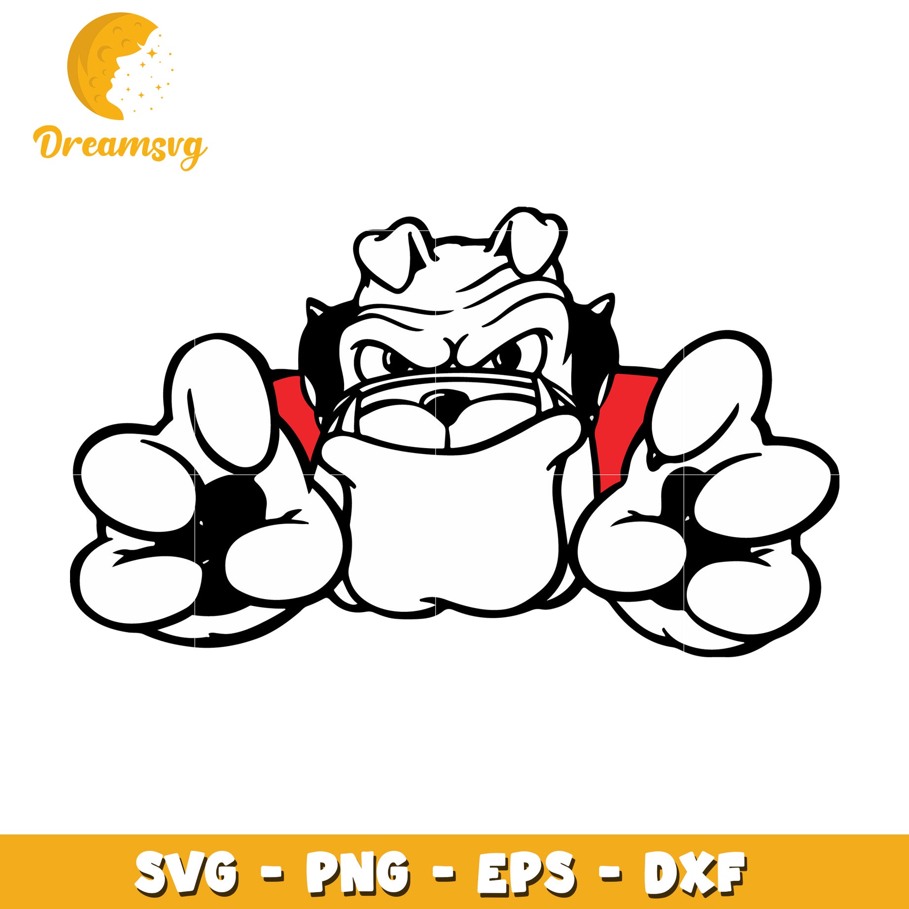 Angry Bulldog Graphic Design SVG for Creative Projects